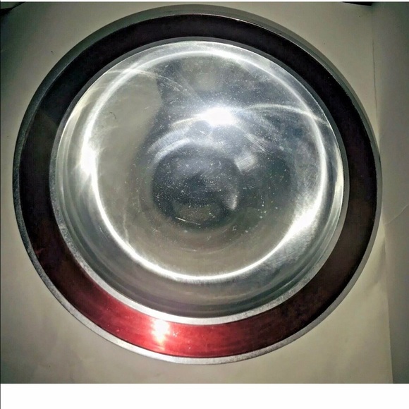 New Silver Color with Red Enamel Bowl Holidays - Picture 9 of 12